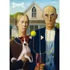Image de Puzzle 500 pièces : American Gothic : Édition Chien Tref-37526