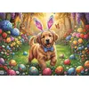 Image de Puzzle 500 pièces : Chien de Pâques Trefl-37623