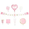 Image de Kit décoration Baby Shower ''It's a girl'' (49 pièces)