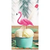 Image de Décoration pour Dessert - Aloha - Flamants Roses x 6 KPT14