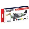 Image de Red Line Set (6 pcs) Early USN & USMC Section Colours paint set - HATAKA HTK-AS54