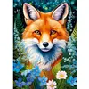 Image de Puzzle 1000 pièces : Renard Roux en Fleurs Timaro-31148