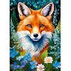 Image de Puzzle 1000 piÃ¨ces : Renard Roux en Fleurs