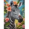 Image de Puzzle 1000 pièces : dame zèbre Timaro-31216