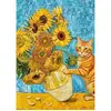 Image de Puzzle 1000 piÃ¨ces : Chat et art