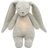 Image de Peluche veilleuse lapin nature bio avec sons & lumières gris 2.0