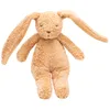 Image de Petit Lapin sensoriel en coton bio cappuccino