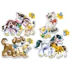 Image de Puzzles de 4 Ã  7 piÃ¨ces : 4 puzzles : Les animaux et leurs petits