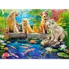 Image de Puzzle 120 pièces : Étang à carpes koï B-13661-1