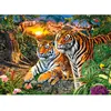Image de Puzzle 180 pièces : Famille de Tigres Castorland-B-018482