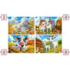 Image de 4 puzzles : Aimer les animaux B-041060