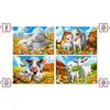 Image de 4 puzzles : Aimer les animaux