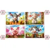 Image de 4 puzzles : Animaux mignons B-041084