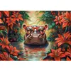 Image de Puzzle 500 pièces : Hippo Relaxation B-54176