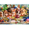 Image de Puzzle 1000 pièces : Chiots Dessert C-105335-2