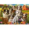 Image de Puzzle 1000 piÃ¨ces : Chiens heureux Ã  la campagne