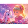 Image de Puzzle 100 piÃ¨ces : Princesse Ã  la licorne