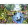 Image de Puzzle 1500 pièces - Andres Orpinas : Les cygnes noirs Castorland-151042