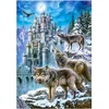 Image de Puzzle 1500 pièces : Loups devant le château Castorland-151141