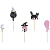Image de Kit 6 Décorations cupcake Hocus Pocus 14cm sur pic KPM33