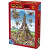 Image de Puzzle 1000 pièces : Cartoon Collection : Tour Eiffel Dtoys-61218CC11