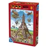 Image de Puzzle 1000 piÃ¨ces : Cartoon Collection : Tour Eiffel