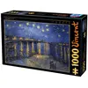 Image de Puzzle 1000 pièces : Nuit Etoilée sur le Rhône, Vincent Van Gogh Dtoys-66916VG11
