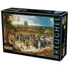 Image de Puzzle 1000 piÃ¨ces : La procession du Mariage, Pieter Brueghel