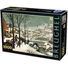 Image de Puzzle 1000 pièces : Chasseurs dans la Neige, Pieter Brueghel Dtoys-47479