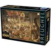 Image de Puzzle 1000 pièces :  Carnaval, Pieter Brueghel Dtoys-73778BR08