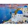 Image de Puzzle 1000 pièces : Vue de Santorin avec bateaux, Grèce Enjoy-1086