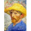 Image de Puzzle 1000 PiÃ¨ces : Vincent Van Gogh -Autoportrait au chapeau dePaille