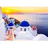 Image de Puzzle 1000 pièces : Lever de soleil sur Santorin, Grèce Enjoy-1230