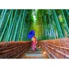 Image de Puzzle 1000 Pièces : Femme asiatique dans une forêt de bambous Enjoy-1293