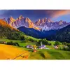Image de Puzzle 1000 pièces : Église dans les Dolomites, Italie Enjoy-1320