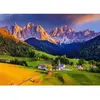 Image de Puzzle 1000 pièces : Église dans les Dolomites, Italie
