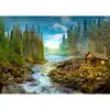 Image de Puzzle 1000 PiÃ¨ces : Une cabane en rondins au bord des rapides