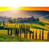 Image de Puzzle 1000 PiÃ¨ces : Coucher de soleil sur la Toscane