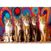 Image de Puzzle 1000 Pièces : Cinq Chats Enjoy-2131