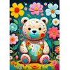 Image de Puzzle 1000 Pièces : Ours en Peluche fleur Enjoy-2150