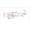 Image de Maquette avion : avion de chasse américain Republic P-47 Thunderbolt HobbyBoss-80283