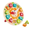 Image de Encastrement en bois : Horloge Chunky Hape-E1622
