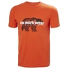 Image de Tee-shirts logo graphic 200 - 300 g xl orange t-shirt coton, élasthanne 0 1 pièce(s) tee-shirt logo graphic orange txl - helly hansen