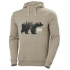 Image de Sweat capuche graphic beige 2xl 300 - 400 g entre 1 et 3 coton / polyester sweat 1 pièce(s) sweat capuche graphic ours beige t2xl - helly hansen