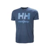 Image de T-shirt classic logo s 100 - 200 g bleu coton t-shirt 0 1 pièce(s) t-shirt classic logo bleu acier ts - helly hansen