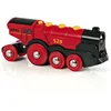 Image de Train Brio : Locomotive rouge puissante à piles Brio-33592