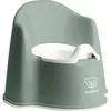 Image de Pot bébé fauteuil vert profond et blanc