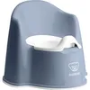 Image de Pot bébé fauteuil bleu profond et blanc