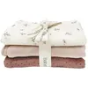 Image de Lot de 3 langes Roseberry (70 x 70 cm)