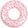 Image de Bouée Léopard vieux rose (90 cm)